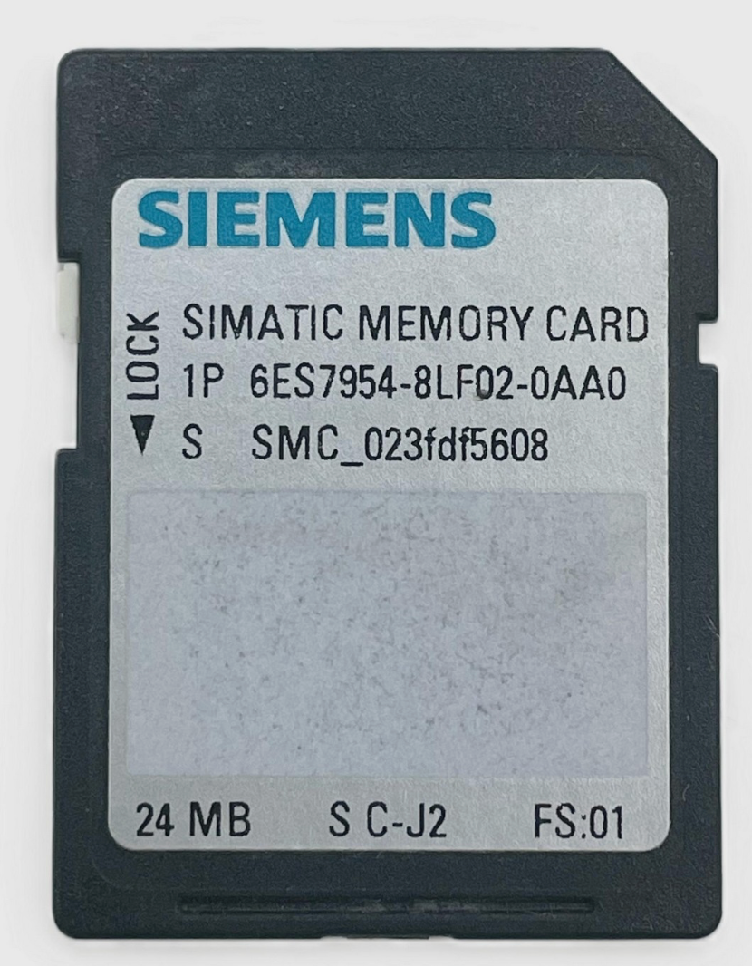 SIEMENS - SIMATIC S7-1200 - Memory Cards